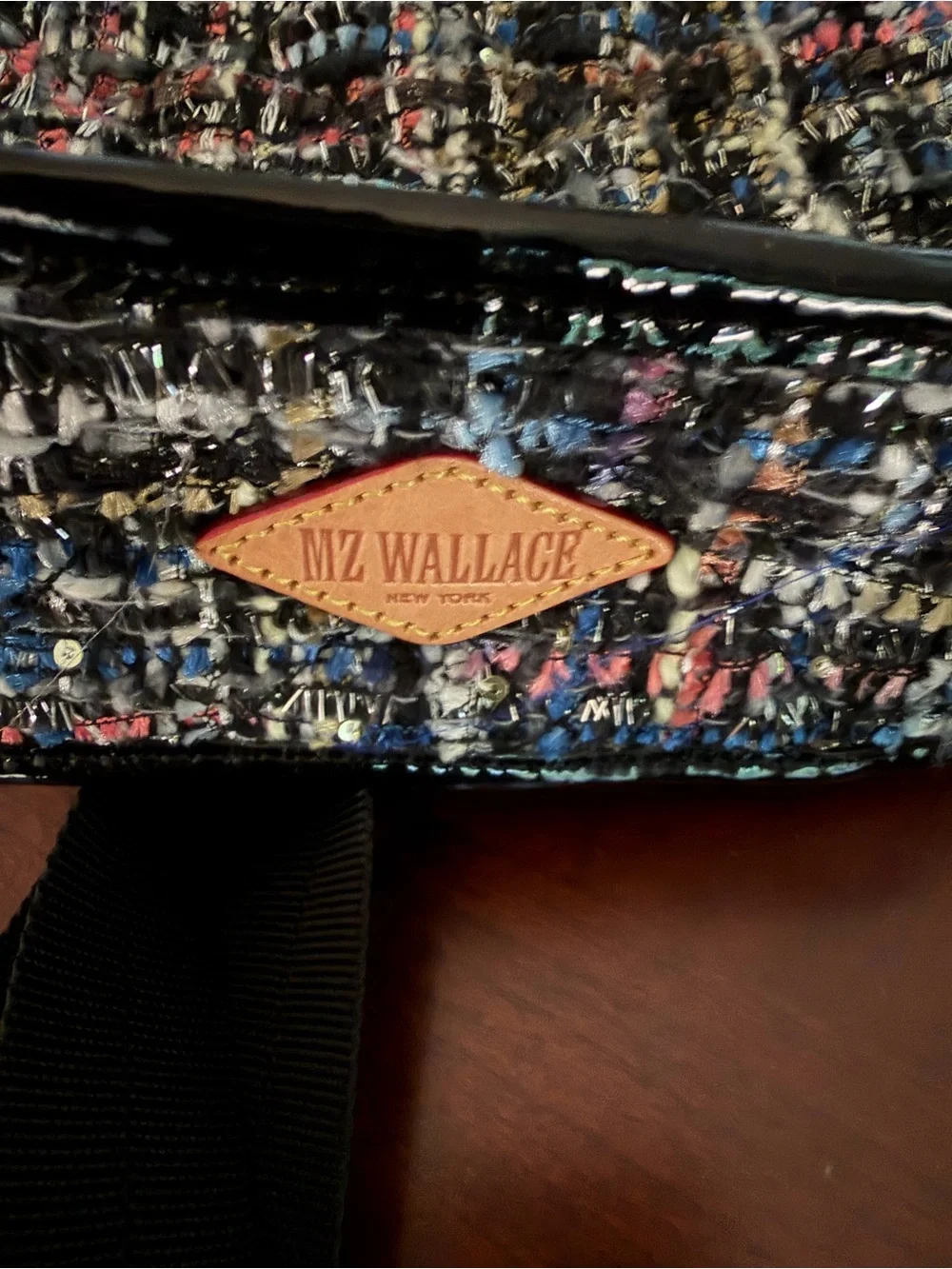 MZ Wallace Midnight Sparkle Boucle Small Box Crossbody